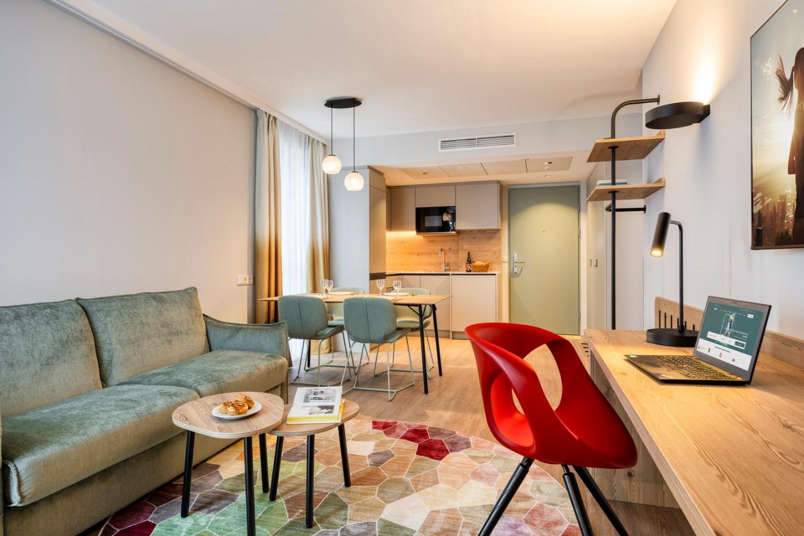 Aparthotel Citadines Danube Vídeň Pokoj fotografie